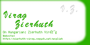 virag zierhuth business card